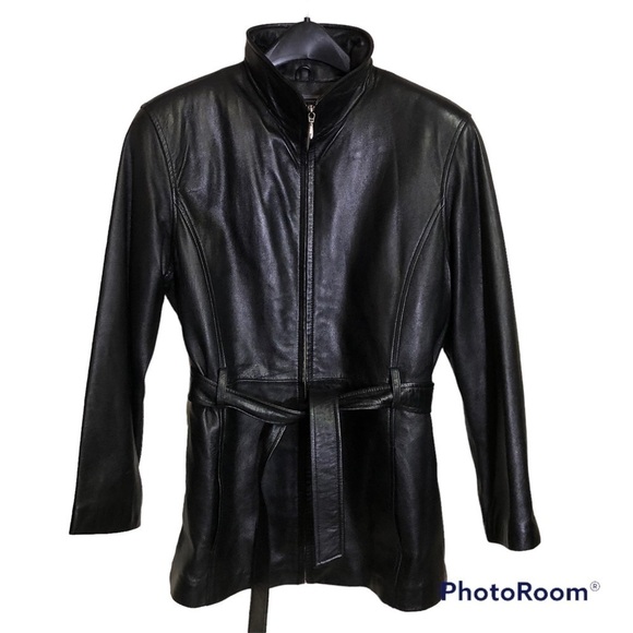 Pelle Studio Jackets & Blazers - PELLE Studio Wilsons Leather Thinsulate Belted Zip Jacket w/Zip Out Lining sz L